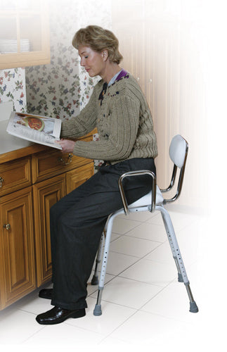 Kitchen (All-Purpose) Stool w/Adjustable Arms (Hip & Knee Post Surgical Prdct) - Img 1