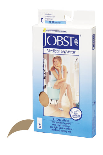 Jobst Ultrasheer 15-20mmHg Knee Hi Small (pr) Honey (Jobst Ultrasheer 15-20 Knee Hi) - Img 1