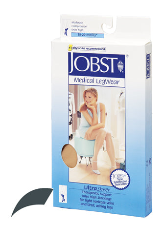 Jobst Ultrasheer 15-20mmHg Knee Hi Large (pr) Antracite (Jobst Ultrasheer 15-20 Knee Hi) - Img 1