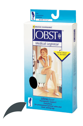 Jobst Ultrasheer 20-30mmHG Pantyhose Antracite Small (Jobst 20-30 mmHg Pantyhose) - Img 1