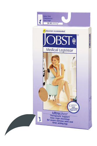 Jobst Ultrasheer 30-40mmHg Knee Hi Small (pr) Antracite (Jobst Ultrasheer 30-40 Knee Hi) - Img 1