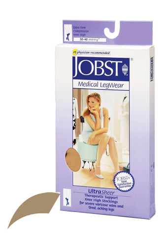 Jobst Ultrasheer 30-40mmHg Knee Hi Small (pr) Honey (Jobst Ultrasheer 30-40 Knee Hi) - Img 1