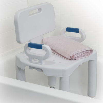 Bath Bench  Premium Series with Back and Arms (Bath& Shower Chair/Accessories) - Img 3