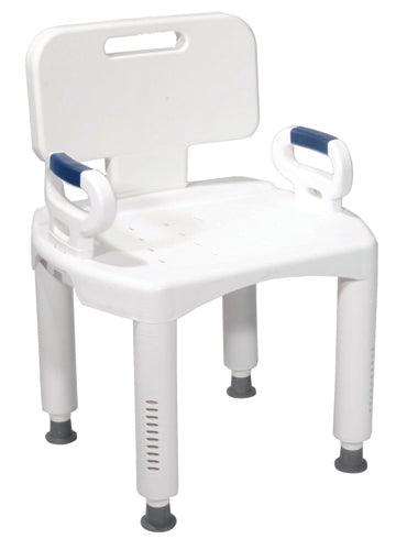 Bath Bench  Premium Series with Back and Arms (Bath& Shower Chair/Accessories) - Img 1