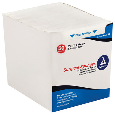Gauze Sponges Sterile 2's 3 X 3 -12ply (25-2's per tray) (Generic Gauze Sponge&Bandages) - Img 1