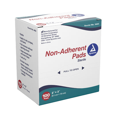 Non-Adherent Gauze Pad Sterile 2  x 3  Bx/100 (Generic Gauze Sponge&Bandages) - Img 1