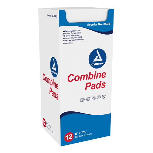 ABD Combine Pad Sterile 8 x7.5  12/Bx (Generic Gauze Sponge&Bandages) - Img 1