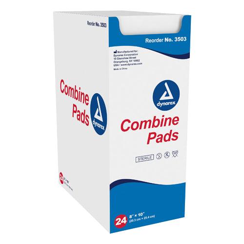 ABD Combine Pad Sterile 8 x 10  24/Bx (Generic Gauze Sponge&Bandages) - Img 1