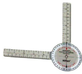 Baseline HiRes Goniometer 8  Plastic 360 Degree (Goniometers) - Img 1