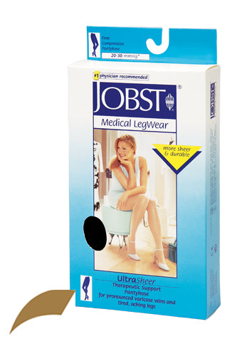 Jobst Ultrasheer 20-30 CT Pantyhose Sun Tan Large (Jobst 20-30 mmHg Pantyhose) - Img 1