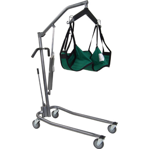 Patient Lift-Manual Silvr Vein w/6-Pt Cradle & Chains-Drive (Patient Lifters, Slings, Parts) - Img 1
