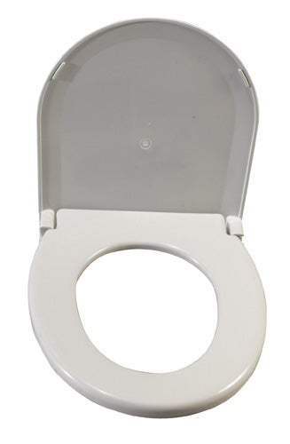 Toilet Seat w/Lid  Oblong Fits #1366E and 1066 Commodes (Commode/Shower Chair Accessori) - Img 1