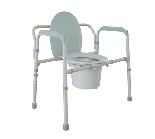 Bariatric Folding Commode 650 lb. Capacity (Bedside Commodes) - Img 1