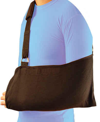 Bell-Horn Arm Sling  Padded Black w/Shoulder Strap-Univ (Arm Sling/Shoulder Immobilizer) - Img 1