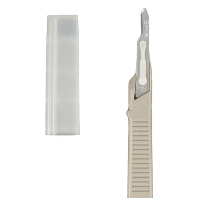 Scalpel #15 Disposable Generic Bx/10  w/Safety Guard (Scapel-Blades & Disp Scalpels) - Img 1