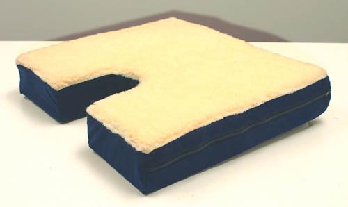 Coccyx Gel Seat Cushion w/ Fleece Top  18 Wx16 D x 3 (Cushions - Coccyx) - Img 1