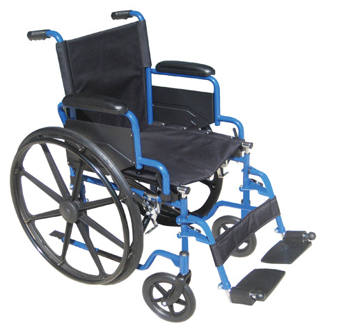 Blue Streak 20  Single Axle WC w/Flip-Back Desk Arms & ELR (Wheelchair - Accessories/Parts) - Img 1