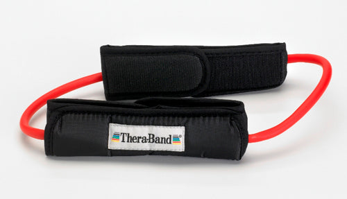 Theraband Prof Resist Tubing Loop w/Padded Cuffs Red