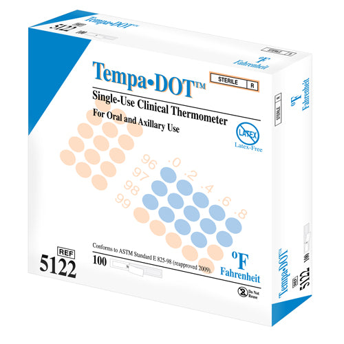 Tempa-Dot Disposable Thermometer- Sterile Bx/100 (Thermometers/Probe Covers) - Img 5