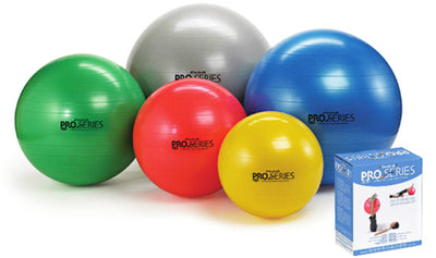 Pro-Series Exercise Ball Slow-Deflate Yellow 45cm. (Exercise Balls) - Img 1