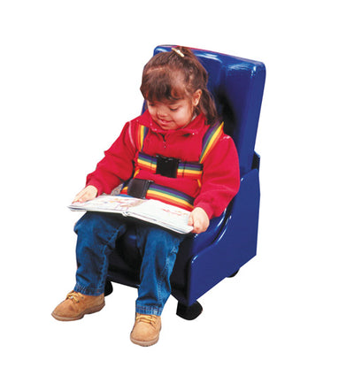 Skillbuilders¯ 2-piece Mobile Floor Seat  Medium w/Wood Base (Modular Seating) - Img 1