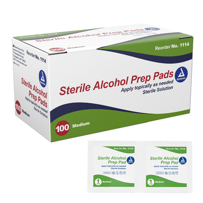 Alcohol Prep Pads- Bx/100 Medium Sterile (Alcohol Prep Pads) - Img 1