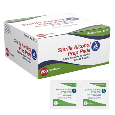 Alcohol Prep Pads- Bx/200 Medium Sterile (Alcohol Prep Pads) - Img 1