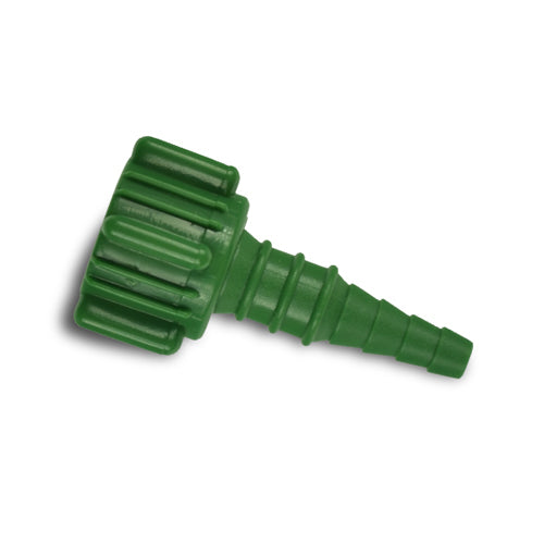 Oxygen Fitting For Hose Connector 50/Box Green Plastic (Oxygen Accessories) - Img 1