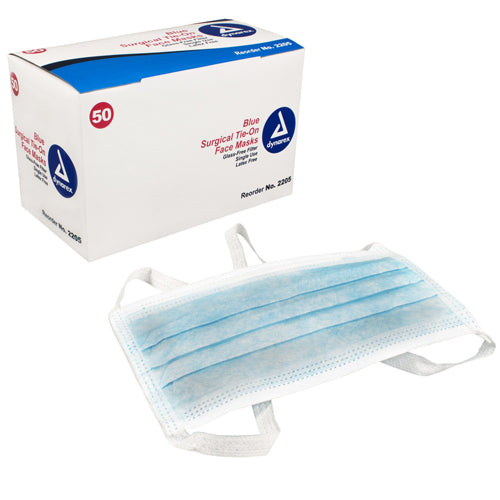 Surgical Tie-On Face Mask Bx/50 (Masks) - Img 1