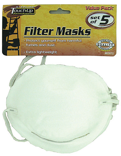 Filter Masks (Pk 5)Dome-Shaped (ADL Travel Products) - Img 1