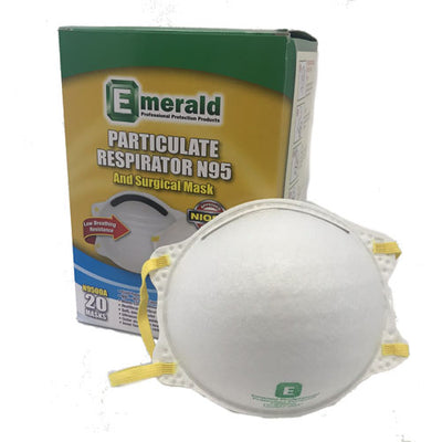 N95 Particulate Respirator Face Mask  Bx/20