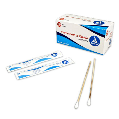 Cotton Tipped Applicators-6  Sterile Bx/100 (Q-Tips&Cotton Tippd Applicato) - Img 1