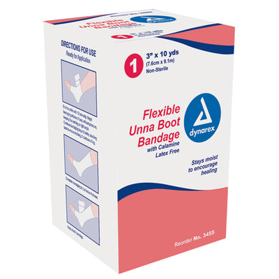 Unna Paste Bandage 3  X 10 w/Calamine (Unna Boot) - Img 1