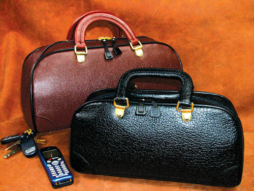 Zipper Physician Bag 12  Brown Leather (Physician Bags) - Img 1