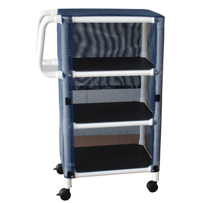 PVC Supply Cart w/ Ergonomic Handles- wt cap: 75lbs./Shelf (Carts - Utility/Equipment) - Img 1