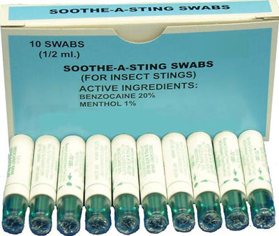 Sting Relief Swabs Bx/10 (Insect Sting Swabs,Wipes, Kits) - Img 1