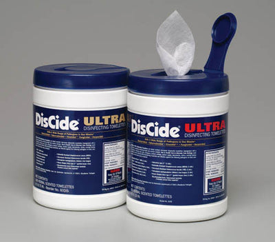 Discide Ultra Disinfecting Towelettes- 6  X 6.75  Pk/160 (Disinfectants - Hard Surface) - Img 1