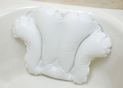 Inflatable Bath Pillow w/ Suction Cups (Cervical Pillows/Covers) - Img 1