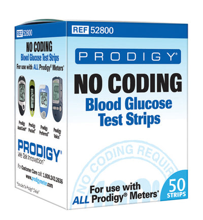 Prodigy Preferred Blood Glucose No Coding Strips Bx/50 (Diagnostic Test Strips) - Img 1