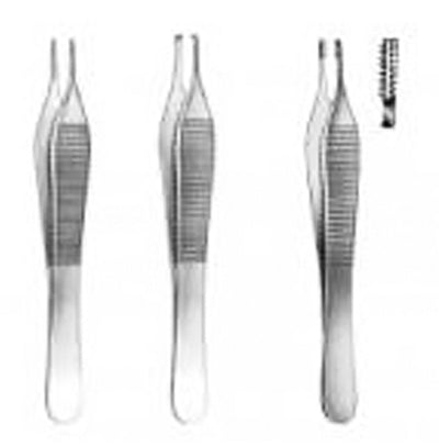 Adson Forceps- 4 3/4 - 1 X 2 Teeth (Instruments - Forceps) - Img 1