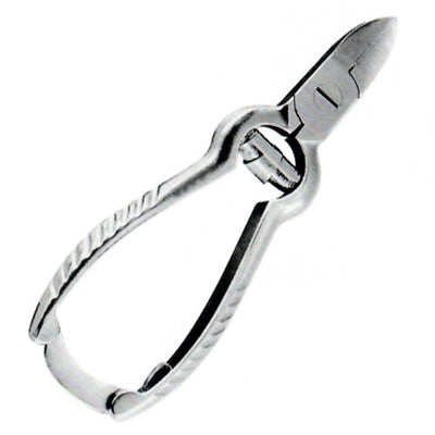 Toe Nail Cutter 4.5  w/Barrel Spring  Stainless Steel (Nail Clippers/ Nippers/Files) - Img 1