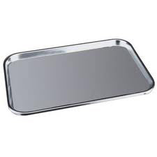 Meal Tray  21  x 16  Stainless Steel (Eating Aids) - Img 1