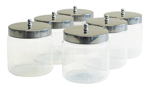 Dressing Jars 4  x 4   6/Case Glass (Sundry Jars & Dispensers) - Img 1