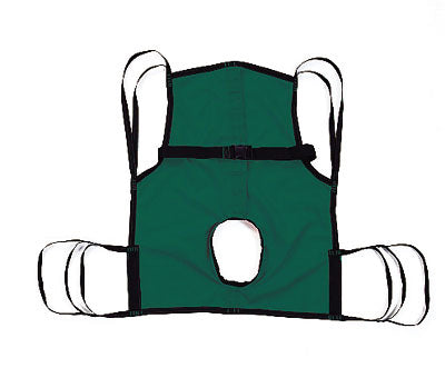 Sling  One-Piece  w/Commode Opening & Position Strap Small (Patient Lifters, Slings, Parts) - Img 1