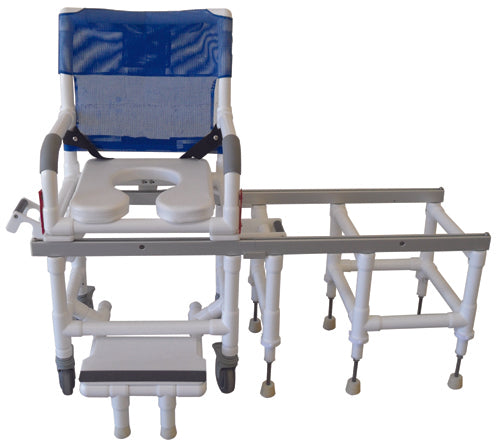 Dual Commode Shower/Transf PVC Chair Deluxew/OneStep Lock (Bath& Shower Chair/Accessories) - Img 1