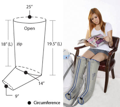 Lymphedema Garment XL 1/2-Leg Single (Lymphadema Pump & Garments) - Img 1