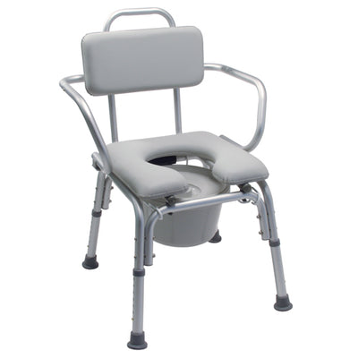Lumex Commode Bath Seat Padded with Support Arms-KD (Bath& Shower Chair/Accessories) - Img 1