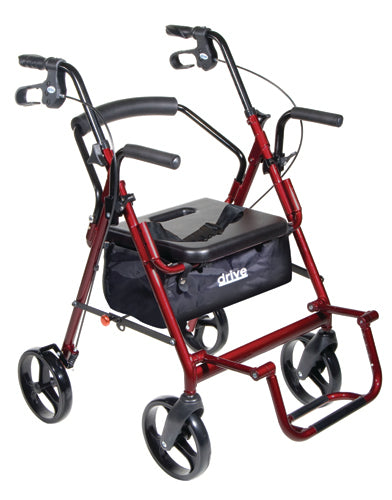 Duet Rollator/Transport Chair Burgundy (Rollators) - Img 1