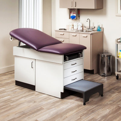 Family Practice Table With Step Stool (Exam Tables - Full Cabinet) - Img 1