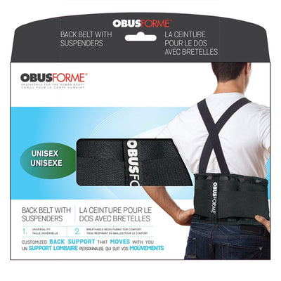 Back Belt-Unisex Large/X-Large Black  Obusforme (Back Supports & Braces) - Img 3